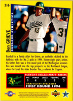 1995 Upper Deck Minors Future Stock Ben Grieve #216