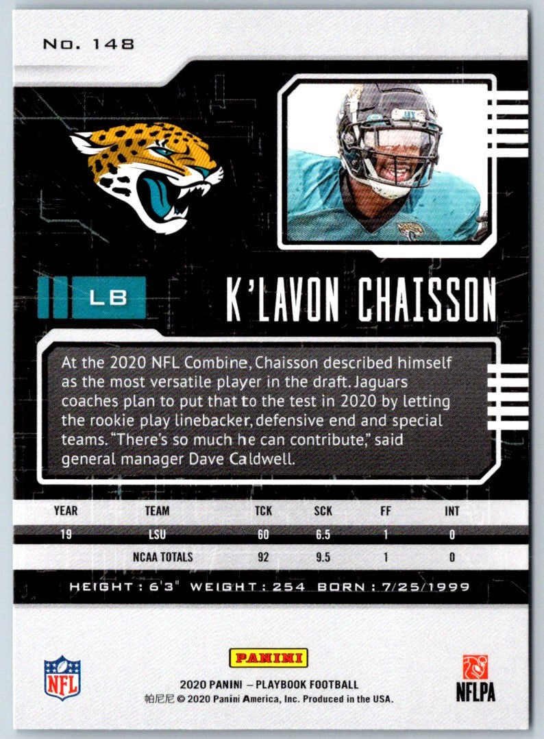 2020 Panini Absolute K'Lavon Chaisson