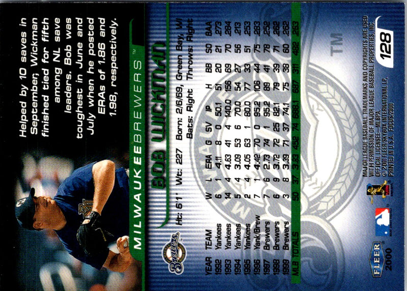 2000 Fleer Focus Bob Wickman