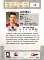 2006 In The Game Heroes and Prospects David LeNeveu #52