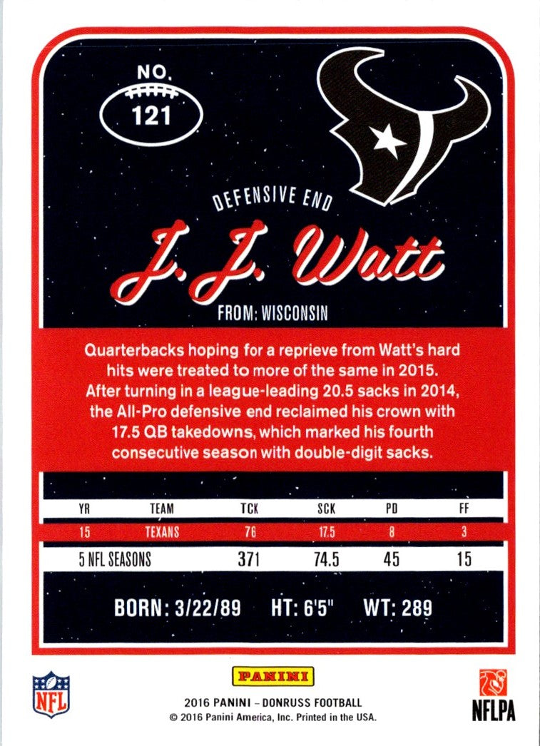 2016 Donruss J.J. Watt