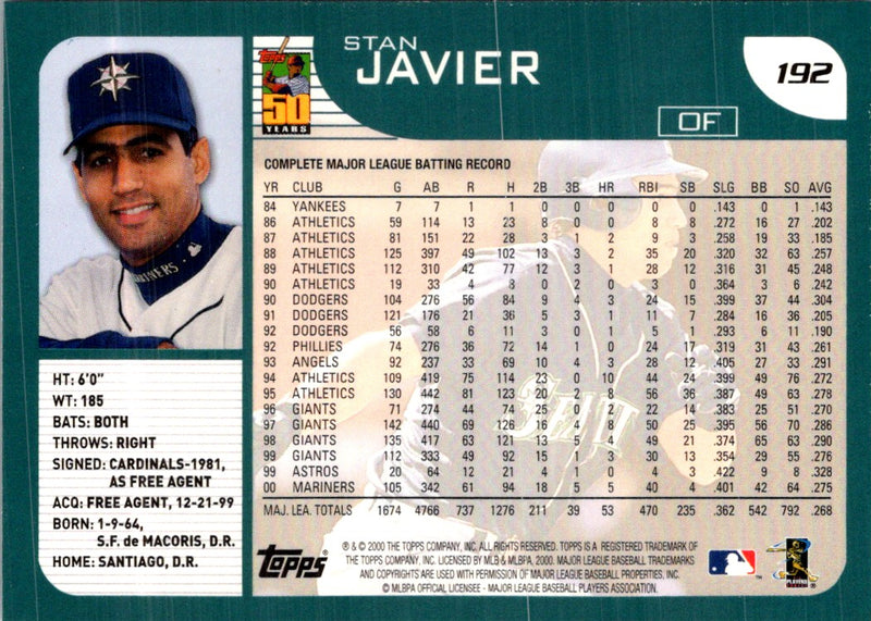 2001 Topps Stan Javier