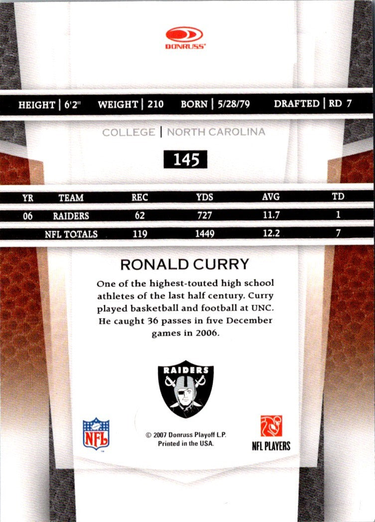 2007 Leaf Certified Materials Ronald Curry