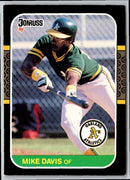 1987 Donruss Mike Davis