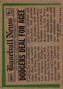 1974 Topps Traded Tommie Agee