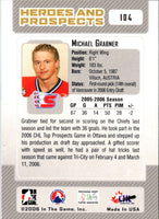 2006 In The Game Heroes and Prospects Michael Grabner #104