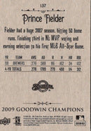 2009 Upper Deck Goodwin Champions Prince Fielder