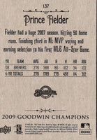 2009 Upper Deck Goodwin Champions Prince Fielder #137