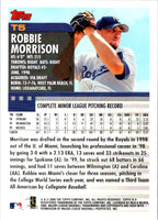 2000 Topps Traded & Rookies Robbie Morrison #T5 Rookie