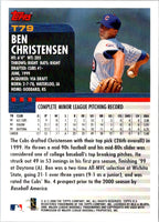 2000 Topps Traded & Rookies Ben Christensen #T79