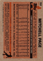 1983 Topps Mitchell Page #737