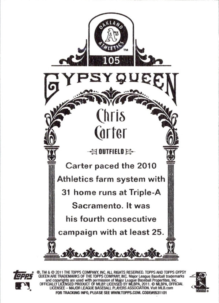 2011 Topps Gypsy Queen Chris Carter