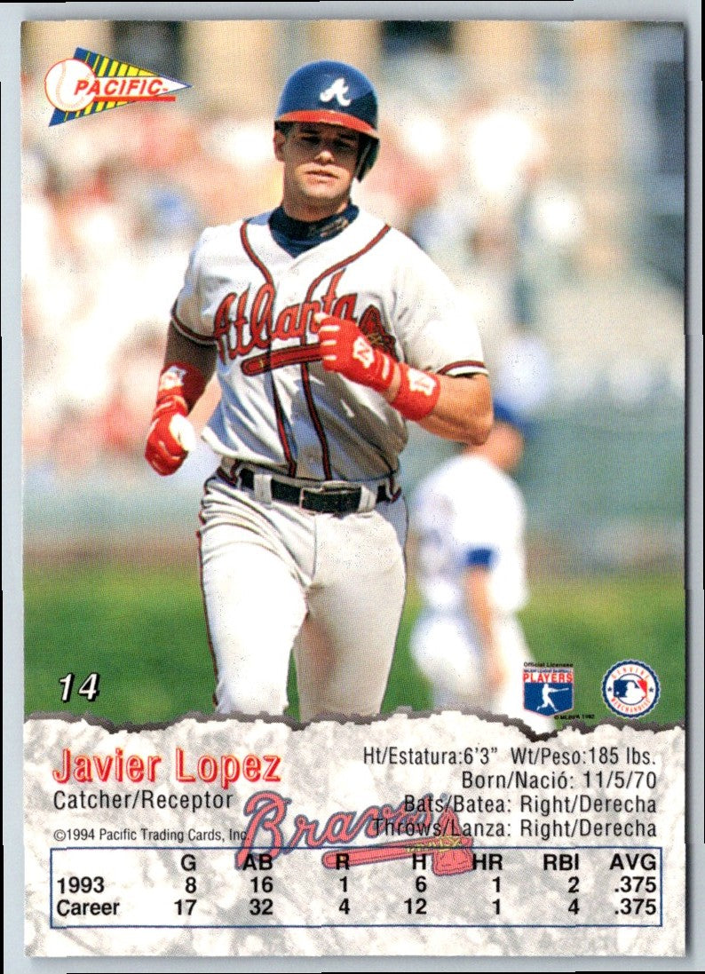 1994 Pacific Crown Collection Javy Lopez