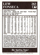 1991 Conlon Collection TSN Lew Fonseca