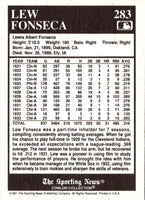 1991 Conlon Collection TSN Lew Fonseca #283
