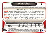 2013 Bowman Draft Picks & Prospects Chrome Tyler Skaggs #2 Rookie