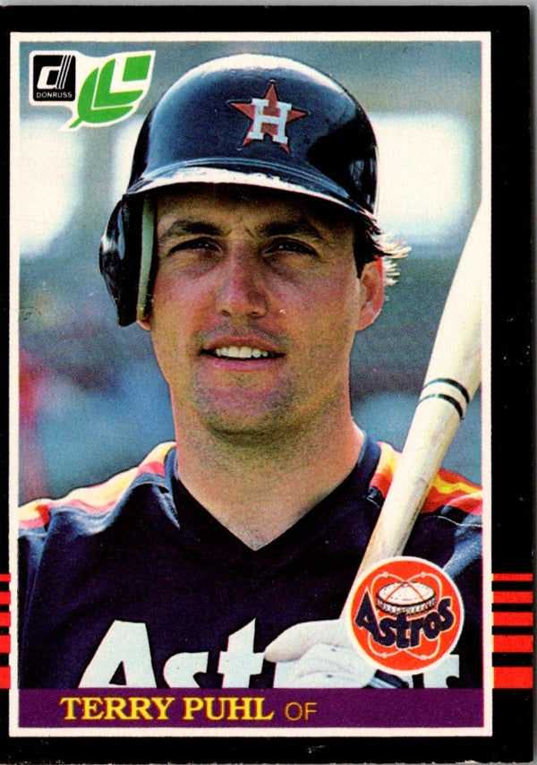 1985 Leaf Terry Puhl #80