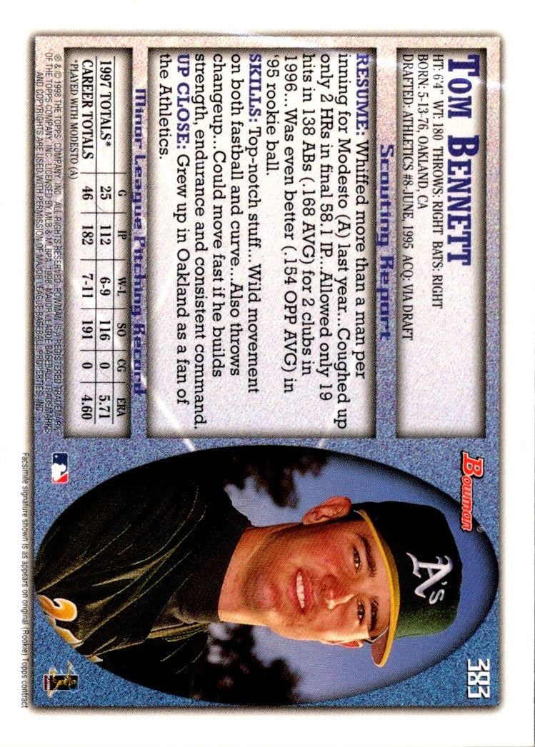 1998 Bowman Tom Bennett