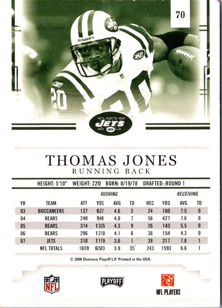 2008 Playoff Prestige Thomas Jones