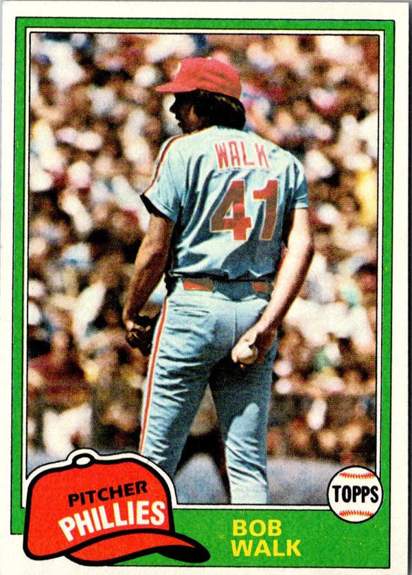 1981 Topps Bob Walk #494 Rookie