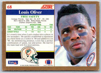 1991 Score Louis Oliver #68