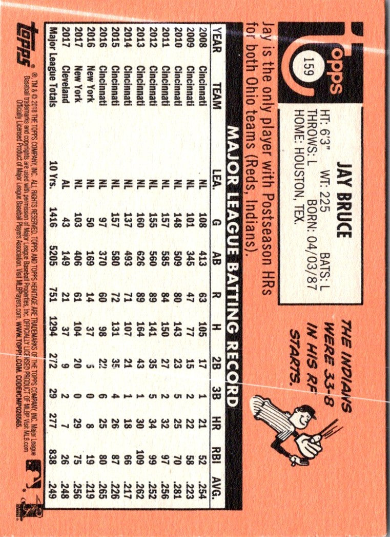 2018 Topps Heritage Jay Bruce