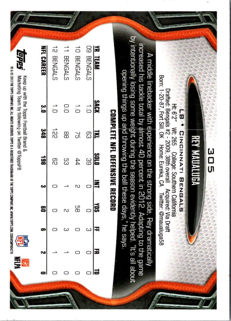 2013 Topps Rey Maualuga