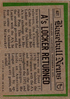 1974 Topps Traded Bob Locker #62T
