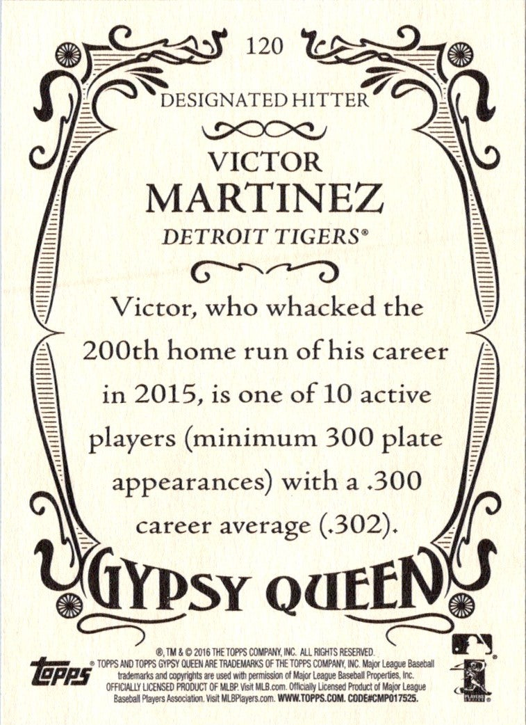 2016 Topps Gypsy Queen Victor Martinez