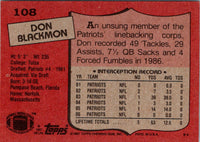 1987 Topps Don Blackmon #108 Rookie