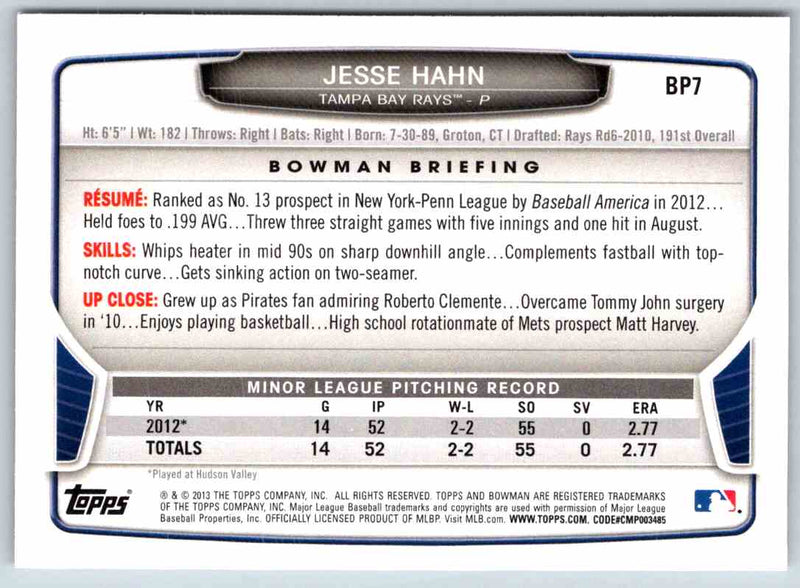 2014 Bowman Jesse Hahn