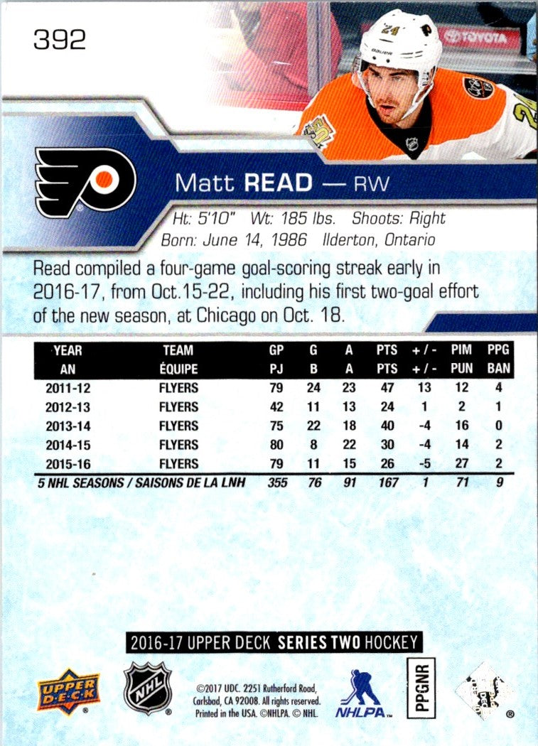 2017 Upper Deck Matt Read