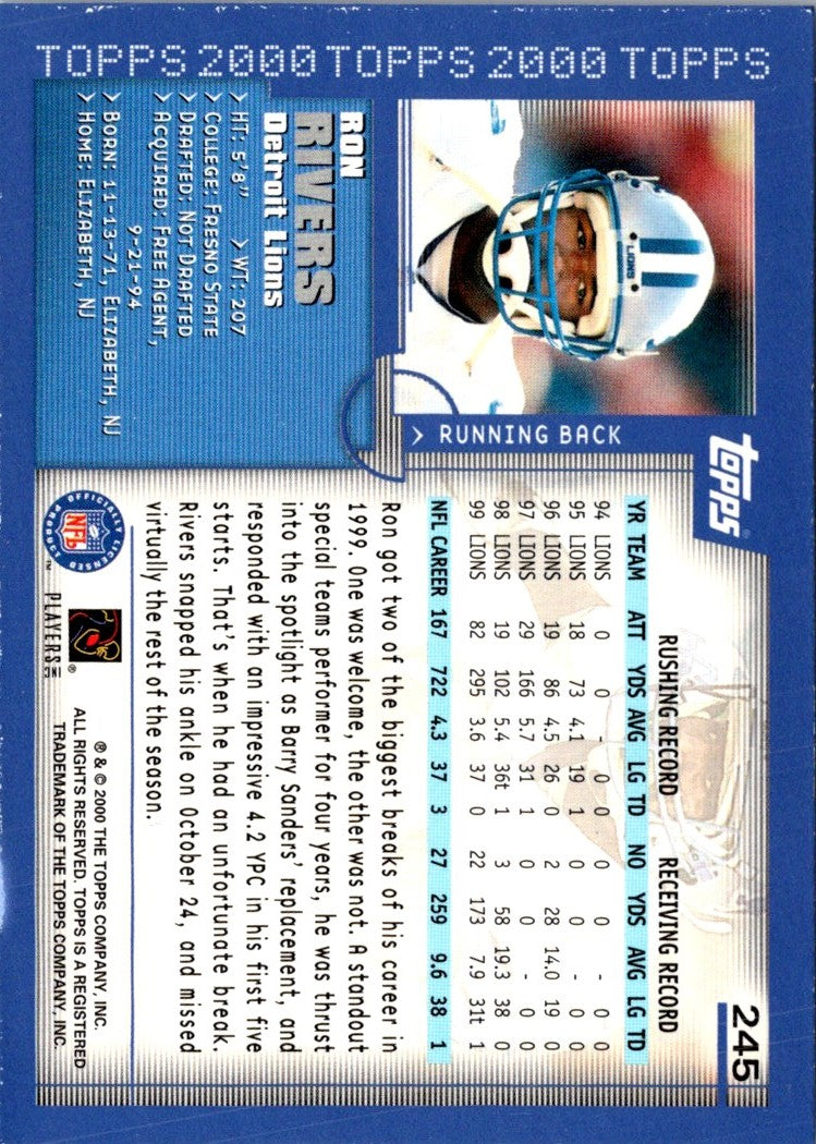 2000 Topps Ron Rivers