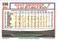 1992 Topps Gold Kent Mercker #596