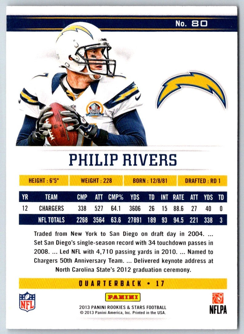 2013 Panini Rookies & Stars Philip Rivers