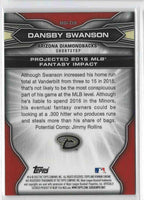 2015 Bowman Chrome Dansby Swanson Scouts Impact #BSI-DS Refractor