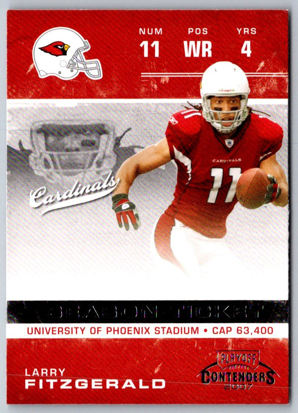 2007 Playoff Absolute Memorabilia Larry Fitzgerald #63