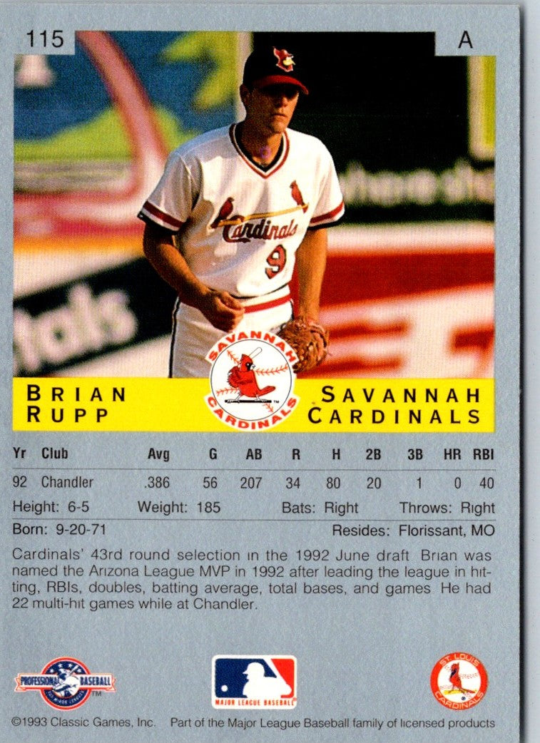 1993 Classic Best Brian Rupp
