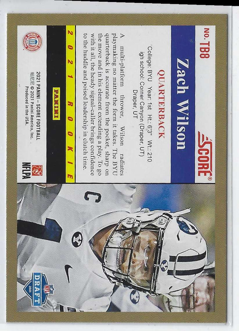 2021 Panini Chronicles Draft Picks Score Retro Bronze Zach Wilson