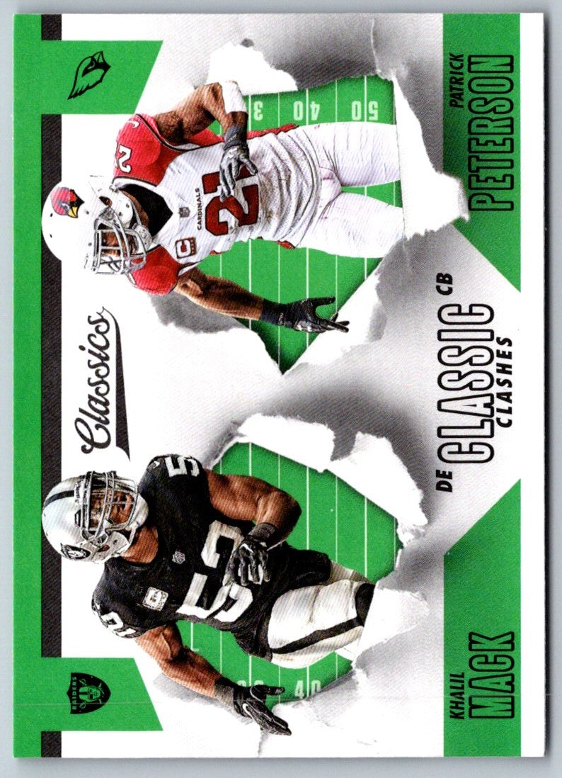 2018 Panini Classics Classic Clashes Patrick Peterson/Khalil Mack