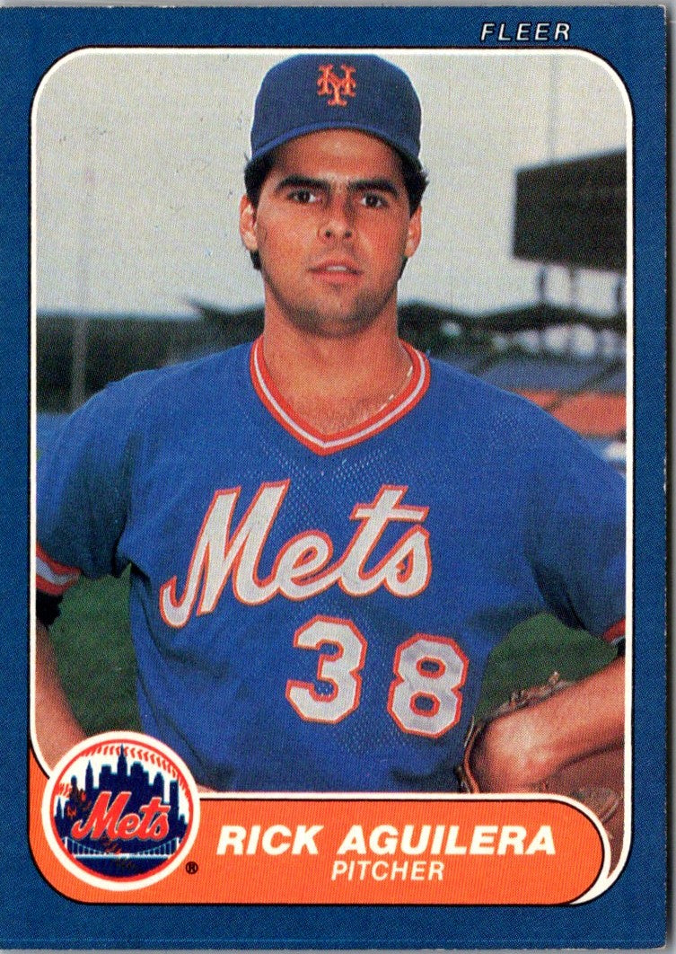 1986 Fleer Rick Aguilera