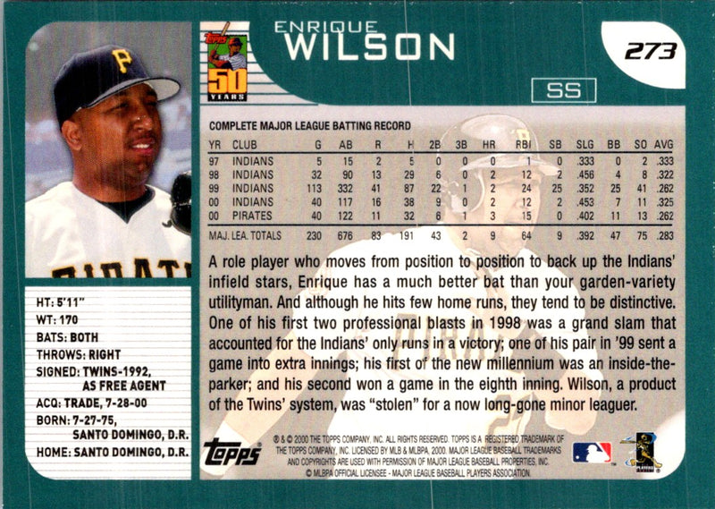 2001 Topps Enrique Wilson