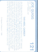 1989 Collegiate Collection North Carolina's Finest Joe Quigg #121