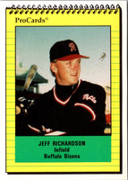 1991 ProCards Jeff Richardson #550