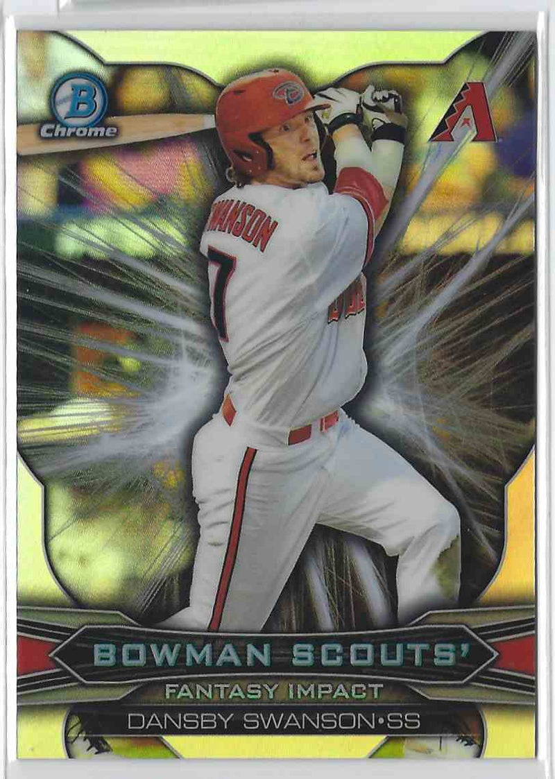 2015 Bowman Chrome Dansby Swanson Scouts Impact