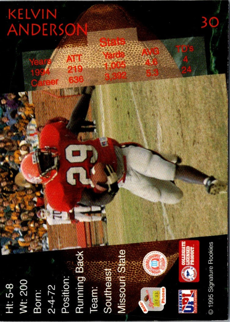 1995 Signature Rookies Auto-Phonex Kelvin Anderson