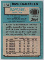 1988 Topps Rich Camarillo #184