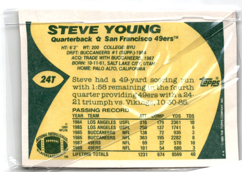 1989 Topps Traded Steve Young