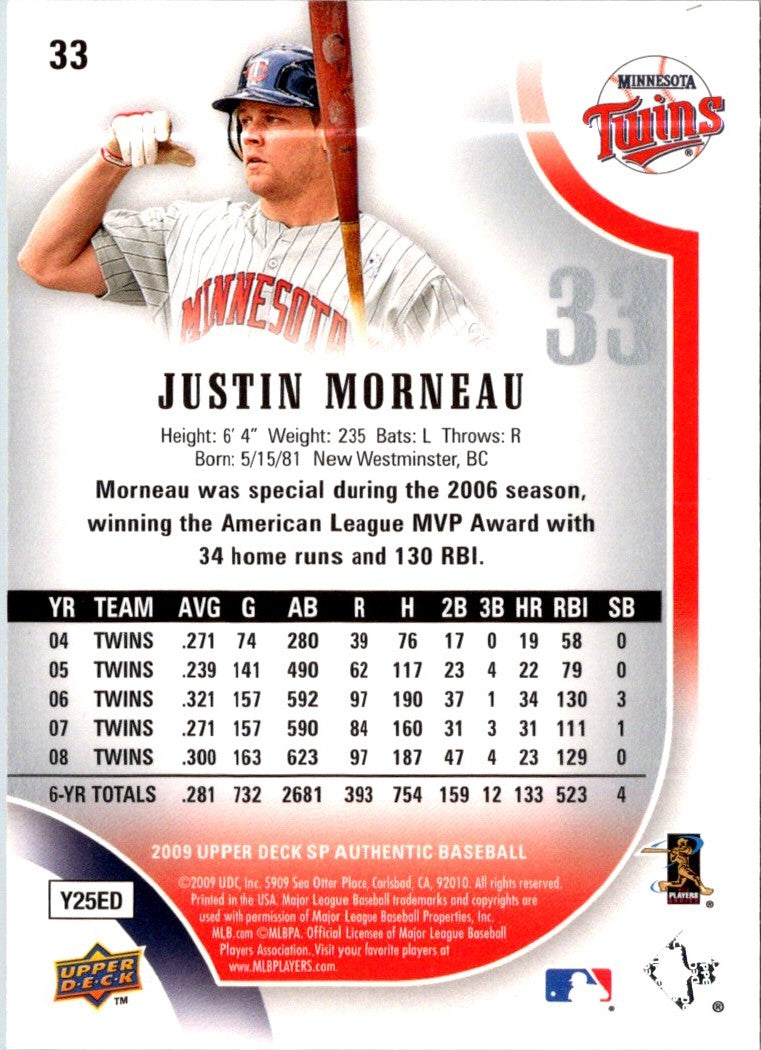 2009 Upper Deck SP Justin Morneau