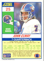 1990 Score John Elway #25